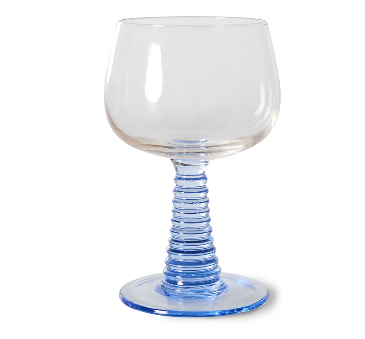 Wijnglas Swirl Blue - HK Living-1
