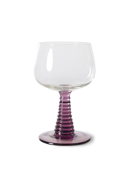 Wine Glass Swirl Purple