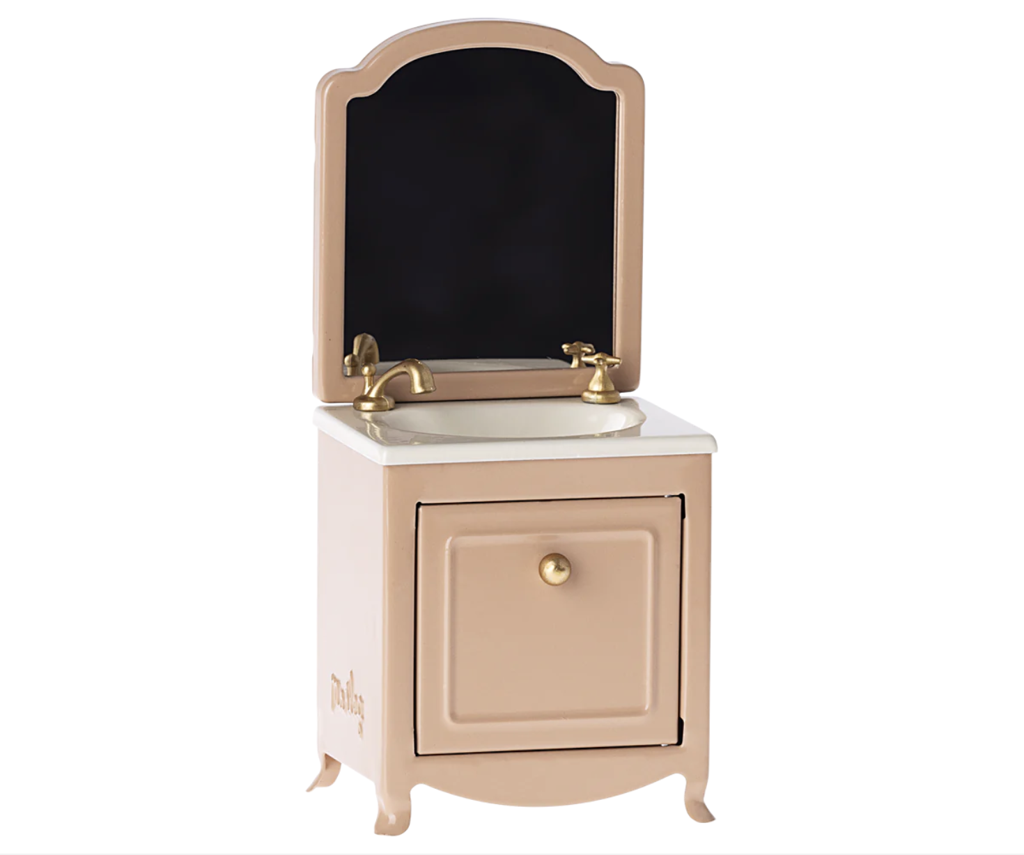 Sink Dresser w. Mirror - Dark Powder - Maileg-1
