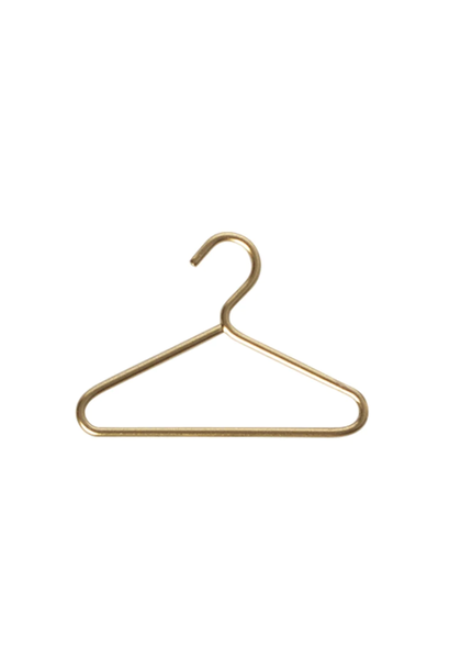 Miniature Clothes Hanger Gold