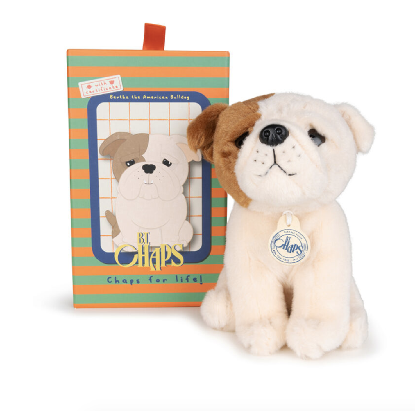 Knuffel Bertha The American Bulldog In Giftbox-1