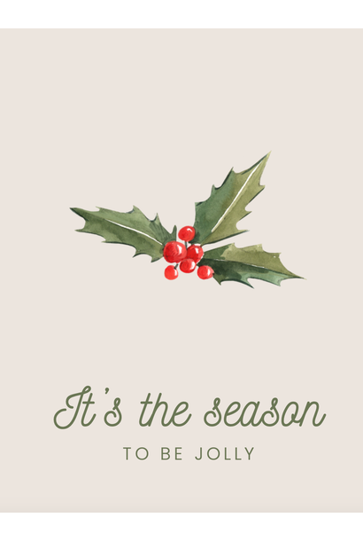 Wenskaart - It's the season to be jolly
