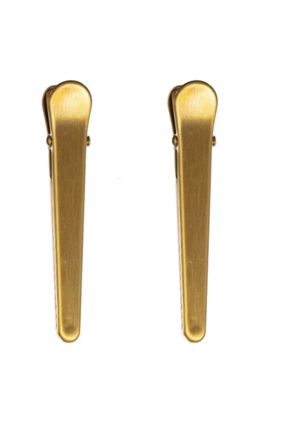 Brass clip duo goud