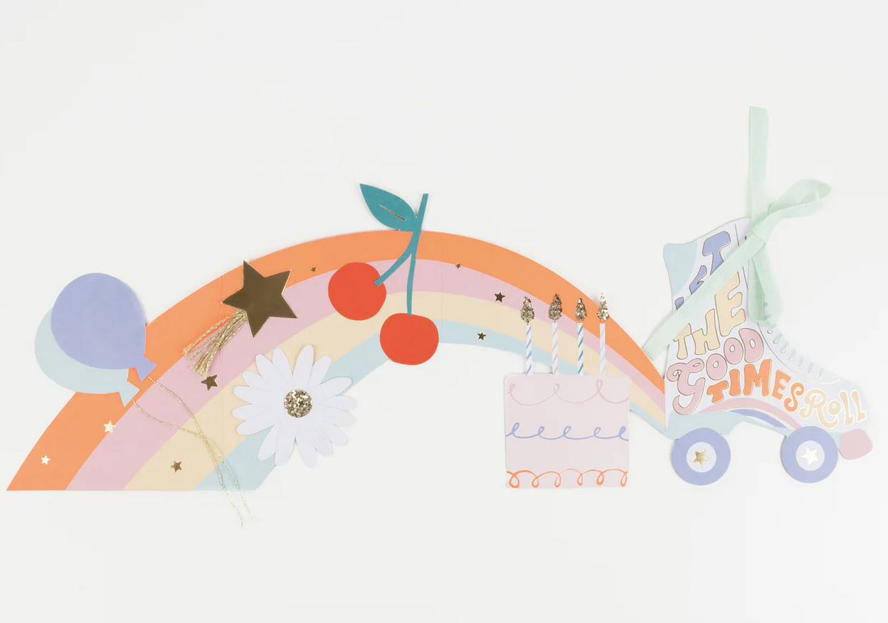 Vouwbare rolschaats kaart - Meri Meri-2