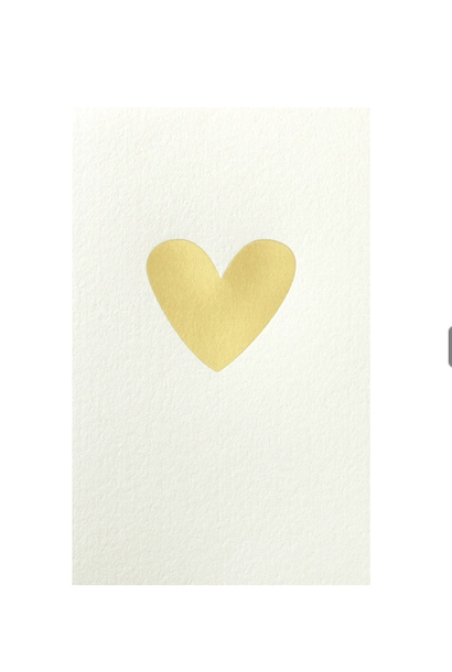Greeting Card Gold Heart