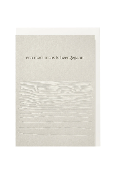 Greeting Card Een Mooi Mens Is Heengegaan