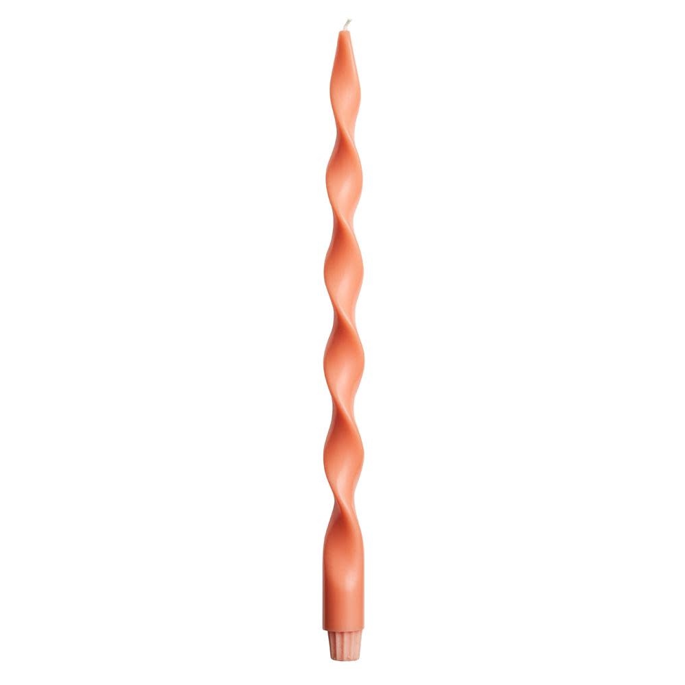 Candle - Big Lazy Spiral Apricot - Original Home-1