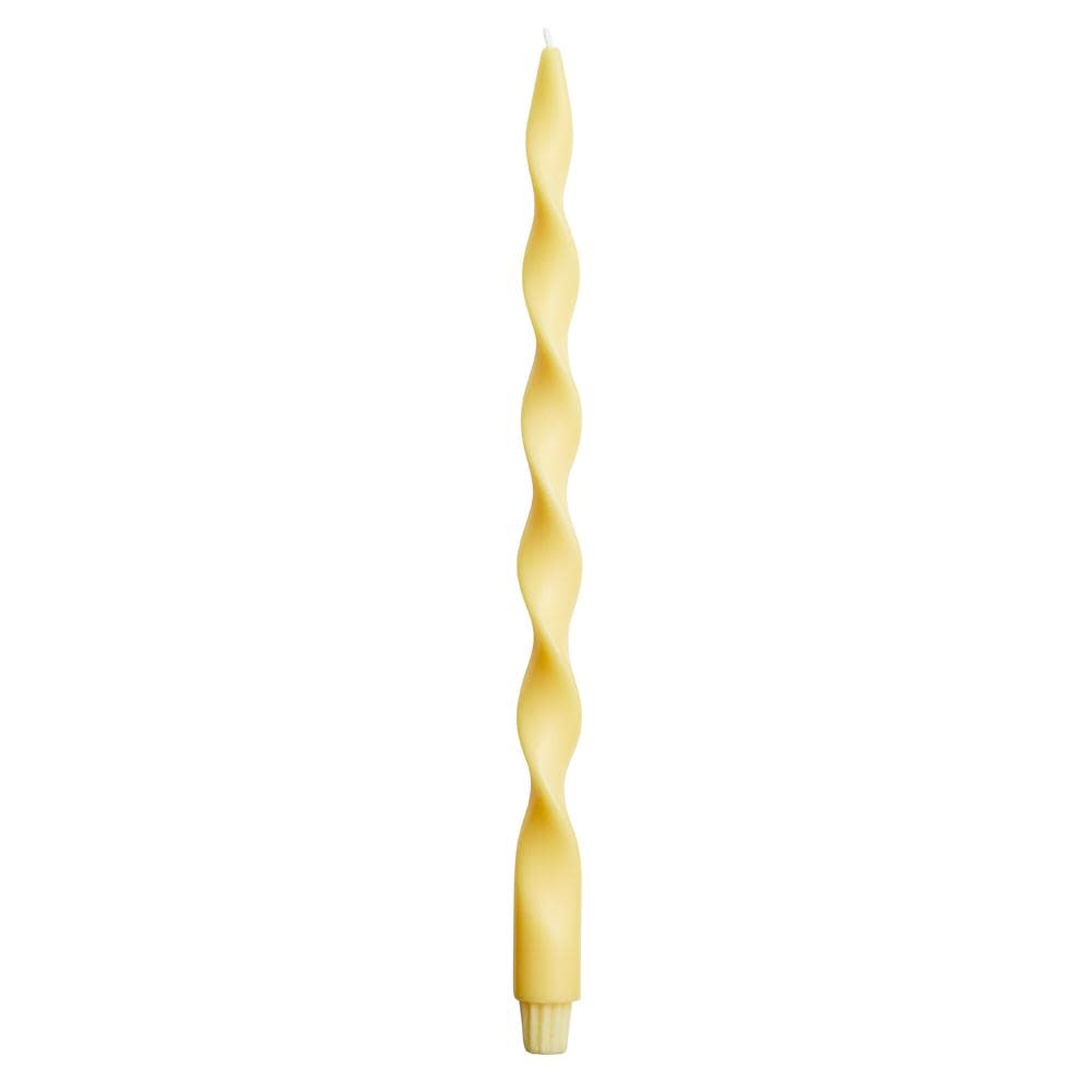 Candle- BIg Lazy Spiral Yellow - Original Home-1