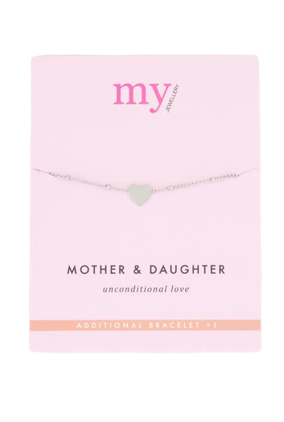 Bracelet Daughter Heart  Silver