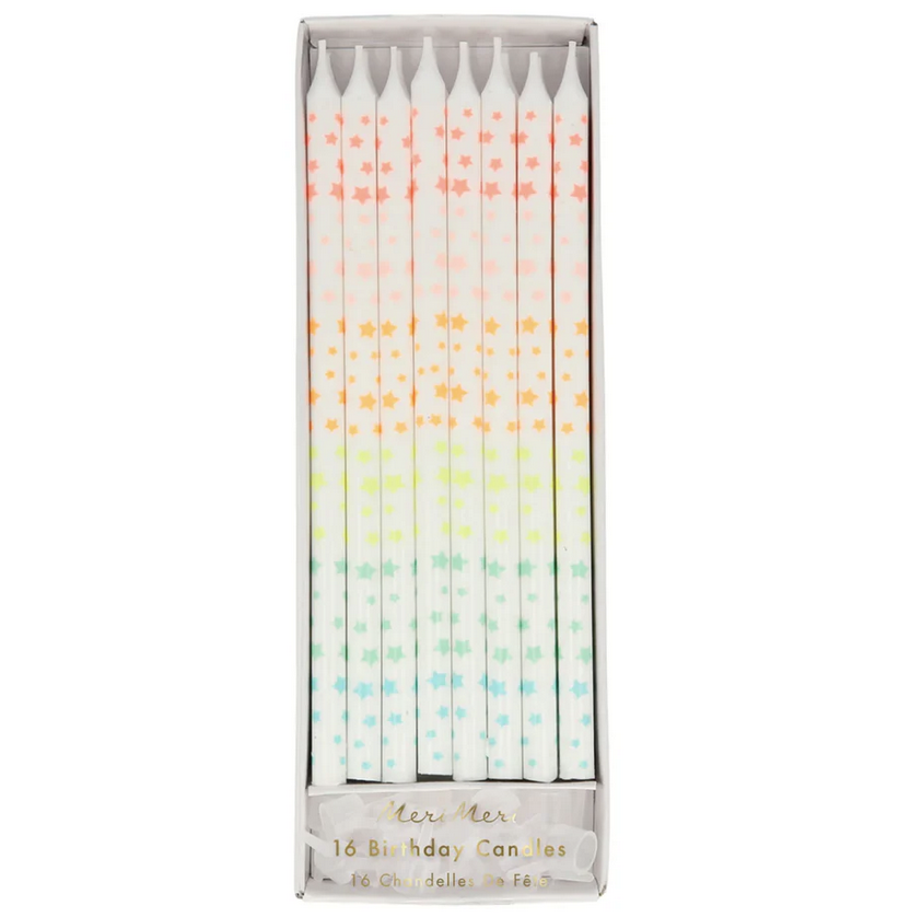Verjaardagskaarsen - Sterren Multicolor - Meri Meri-1