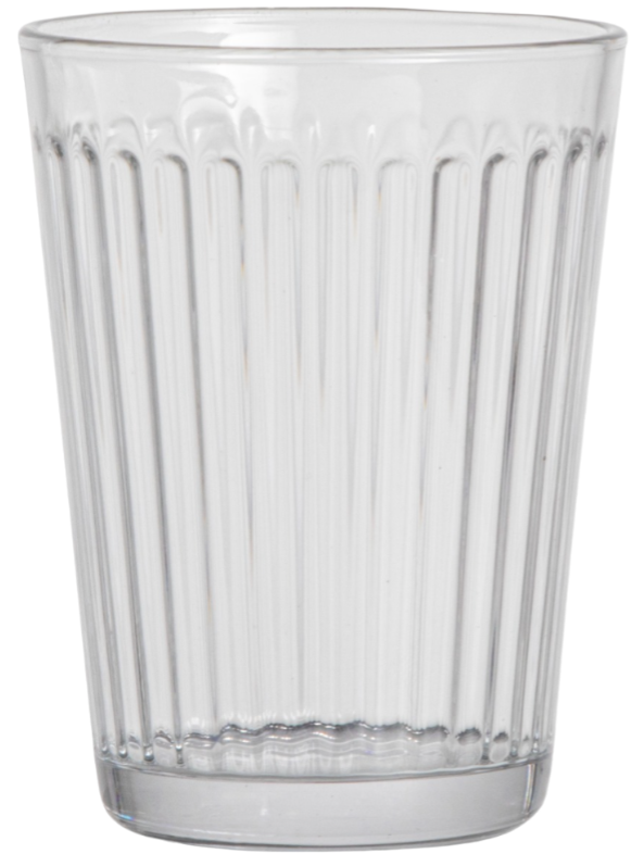 Drinking glass Ribbed S - Gusta-1