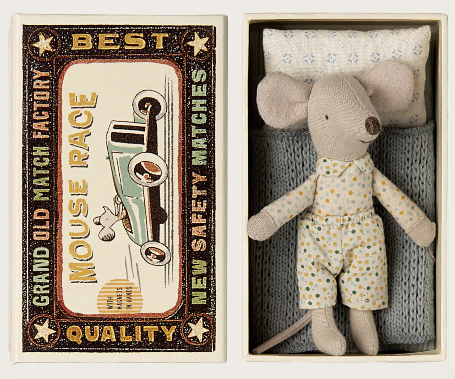 Mouse Little Brother In Box - Maileg-1