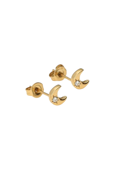 Studs Mystic Moon Gold