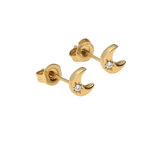 Studs Mystic Maan Goud - My Jewellery-1