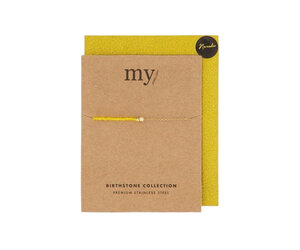 My Jewellery Geboortesteen armband November Goud Atelier