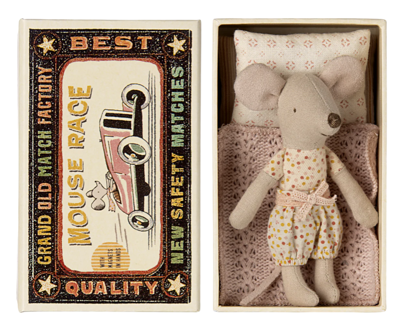 Mouse Little Sister In Box - Maileg-1