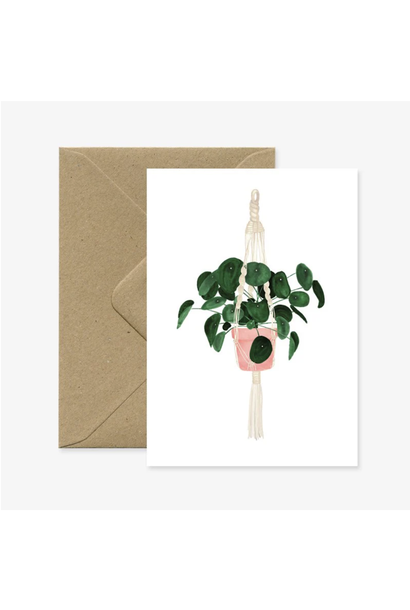 Greeting Card Pilea Plant