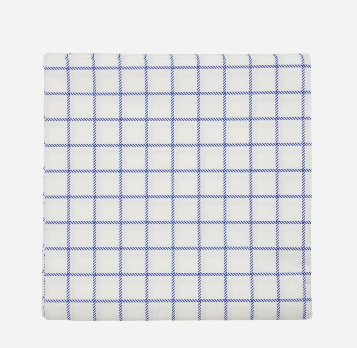 Napkins - Check, Blue-1