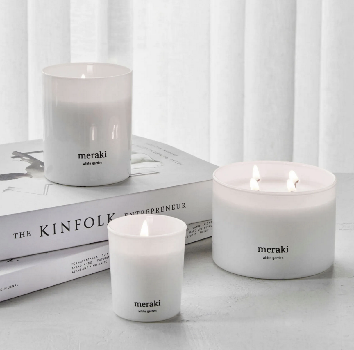 Geurkaarsen Set Mini White Garden - Meraki-3