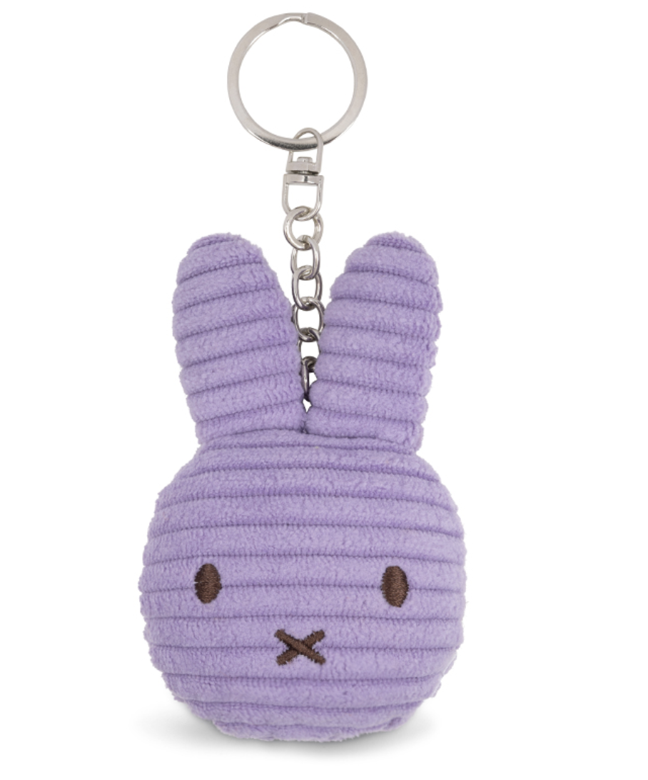 Nijntje Flat Keychain Eco Corduroy Lilac - Nijntje Miffy-1