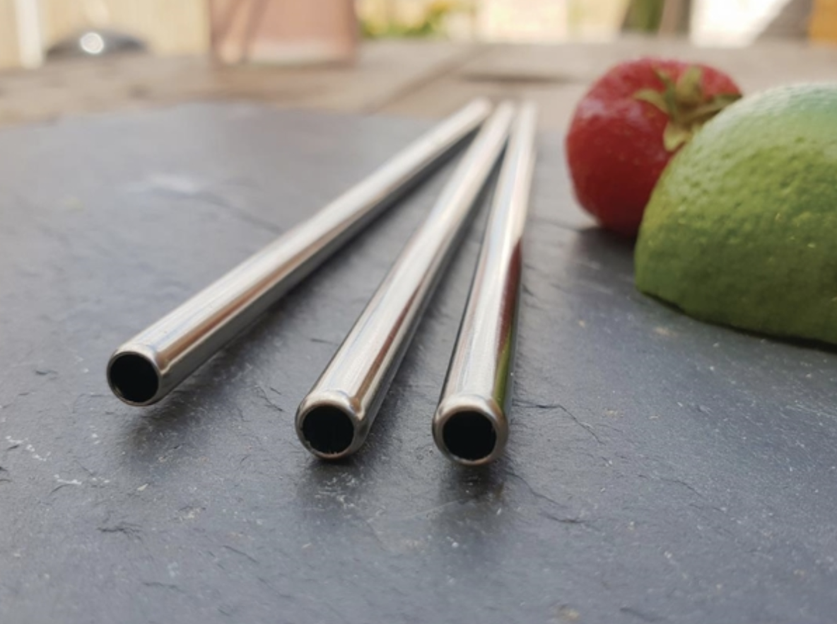 Herbruikbaar rietje zilver kort 1st - Sostraw Smartthings-1