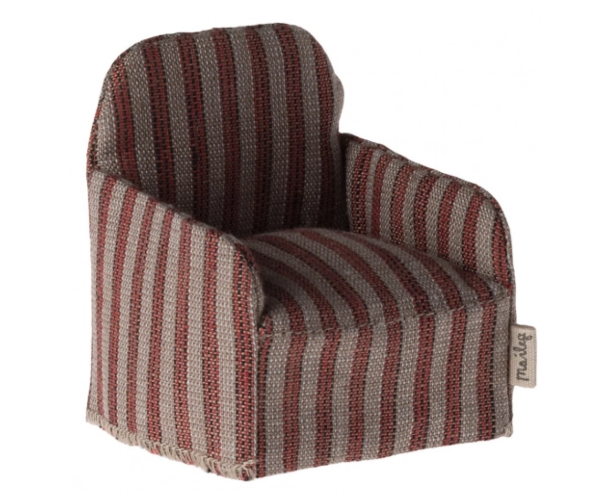 Stoel Rood Gestreept - Maileg-1