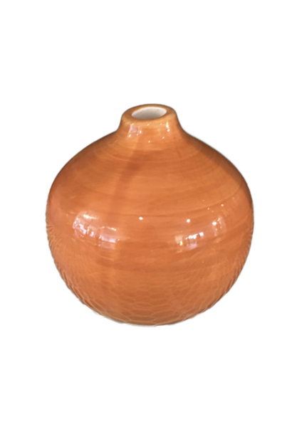 Vaasje Bol Keramiek Oranje