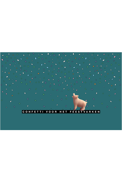 Confetti Voor Het Feestvarken