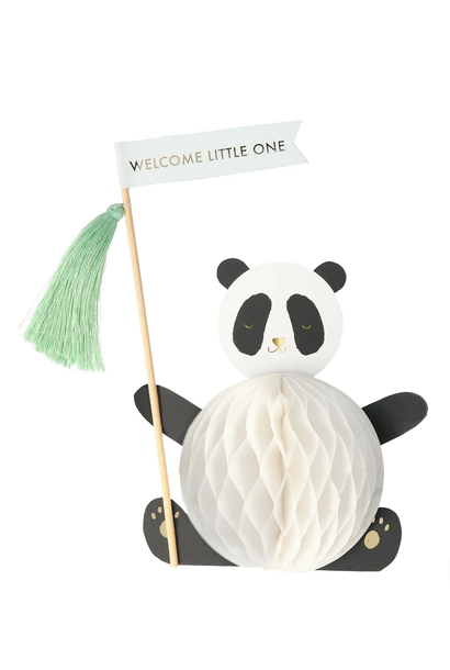Greeting Card Honeycomb Panda