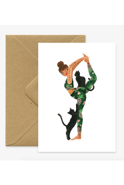 Greeting Card Yoga Forever