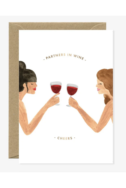 Wenskaart Partners In Wine