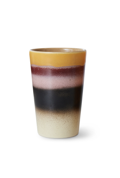 Tea Mug 70s Ceramic Sunset