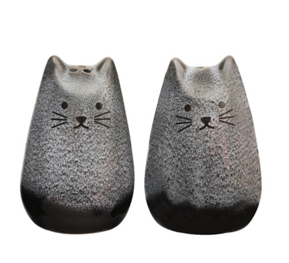 cat sat & pepper shakers - Sass & Belle-1
