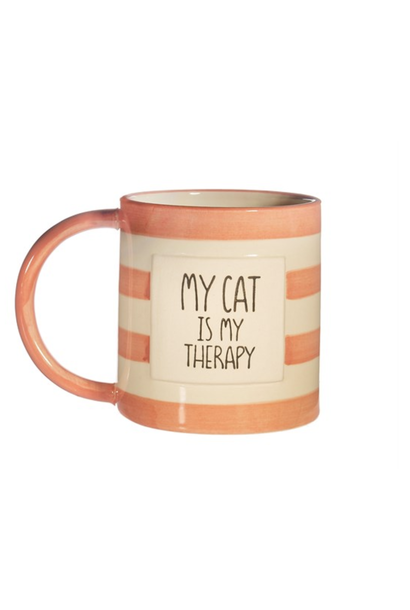 My Cat Is My  Therapy mug