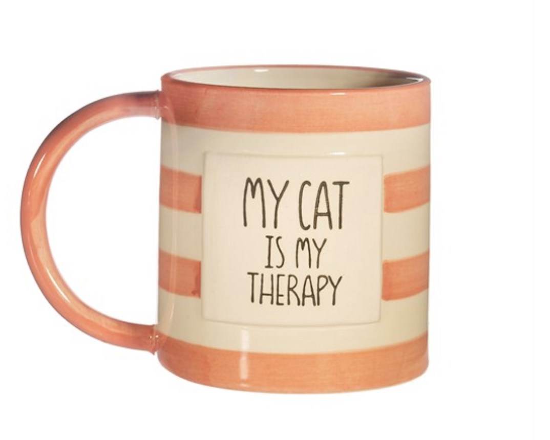My Cat Is My Therapy mug- Sass & Belle-1