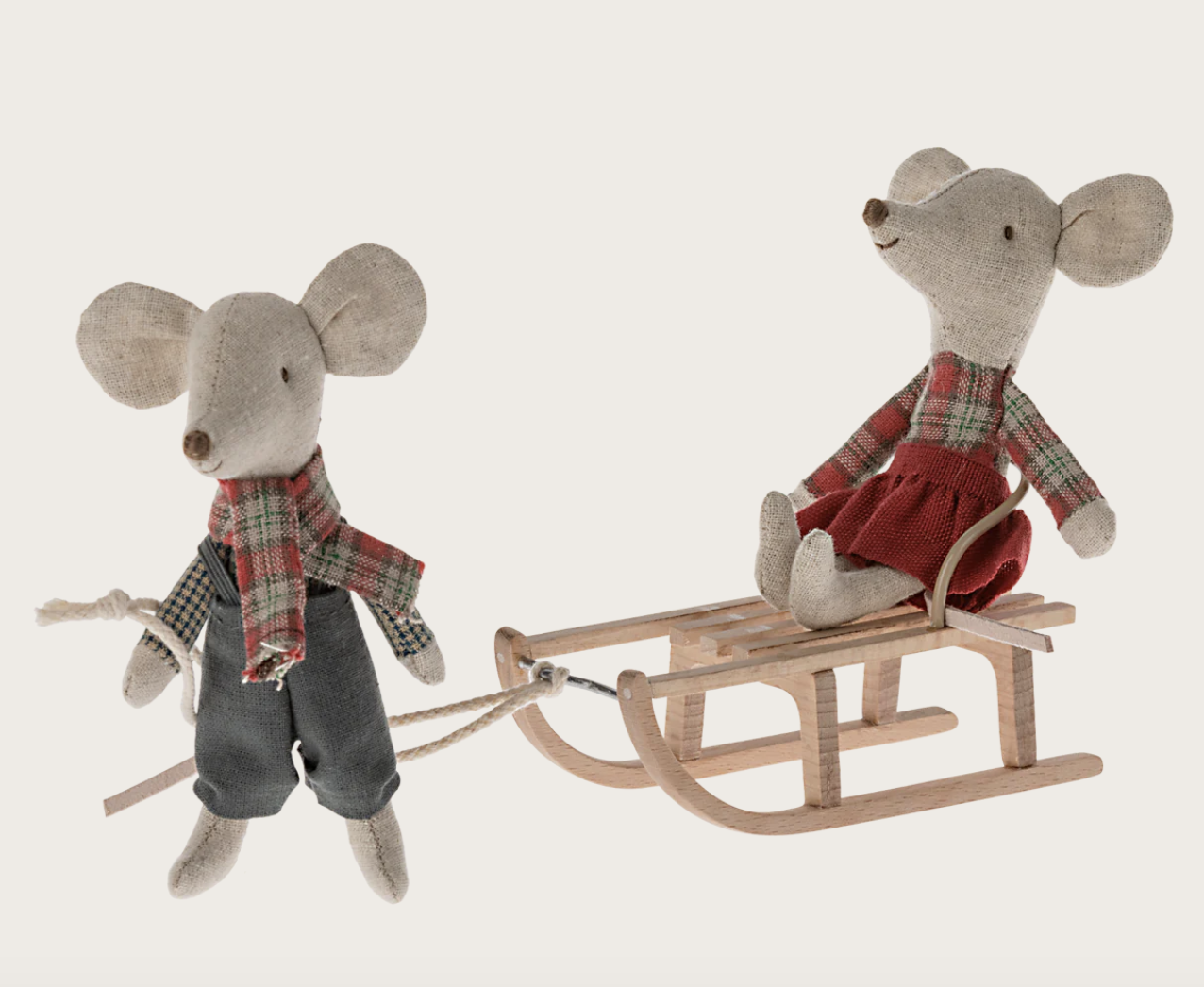 Sled Mouse - Maileg-2