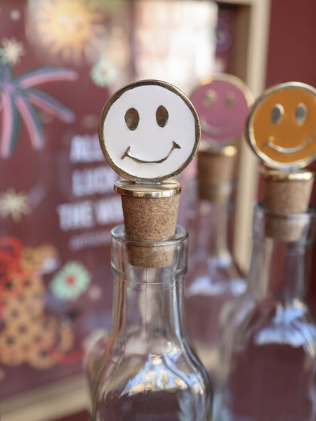 Copy of Flessenstopper Messing Smiley Oranje - All The Luck In The World-2