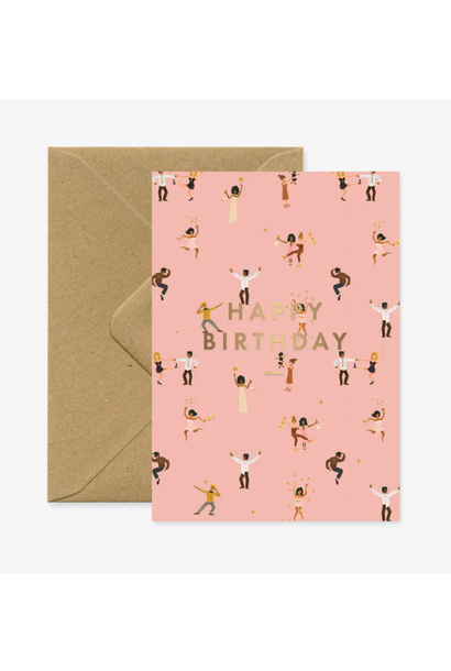 Card Happy Birthday Dancers