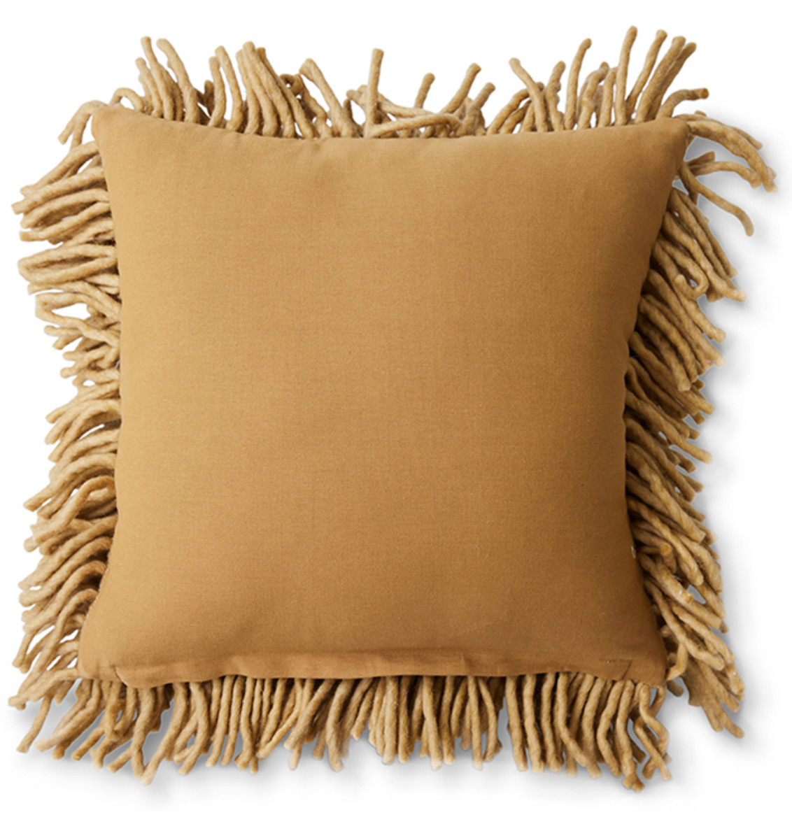 Ruig wollen kussen olive - HK Living-2