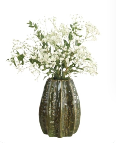 Carambola Vase - Dark Green-1