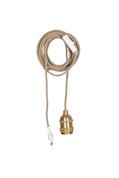 Hangsnoer Douille Satijn Goud 400cm