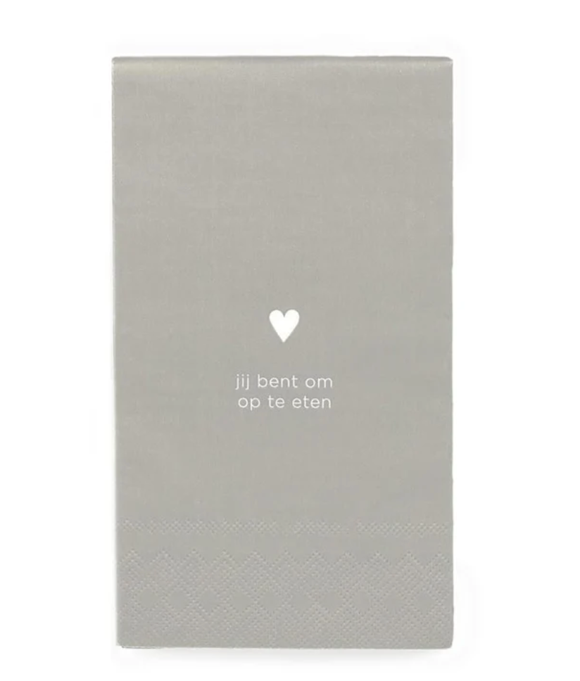 Napkins 'Jij Bent Om Op Te Eten' - Leeff-1