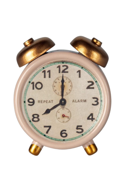 Miniature Alarm Clock -  Powder