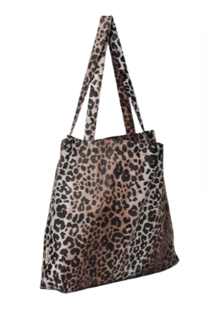 Hazel leopard grocery bag