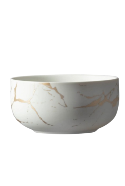 Matcha Schaal Wit/Goud