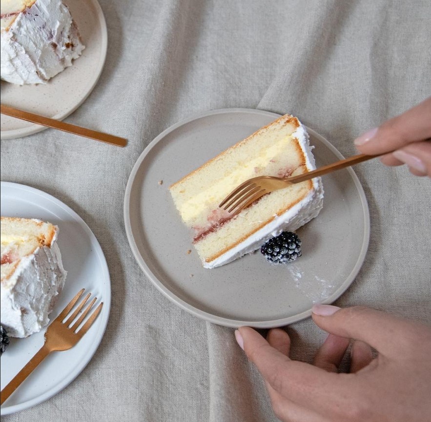 Dessert forks Charlot Rose Gold - Leeff-3