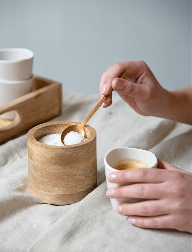 Koffielepel Charlot Rose Gold - Leeff-2