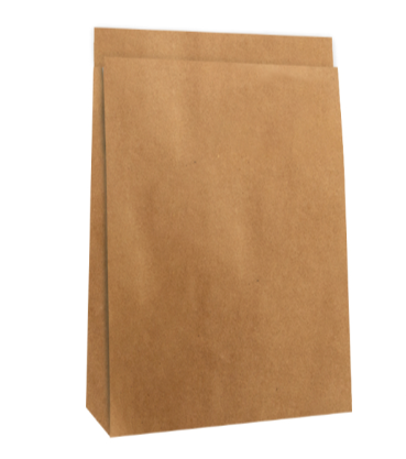 Blokbodemzakken - Craft Bruin - 27x15x34 cm-1