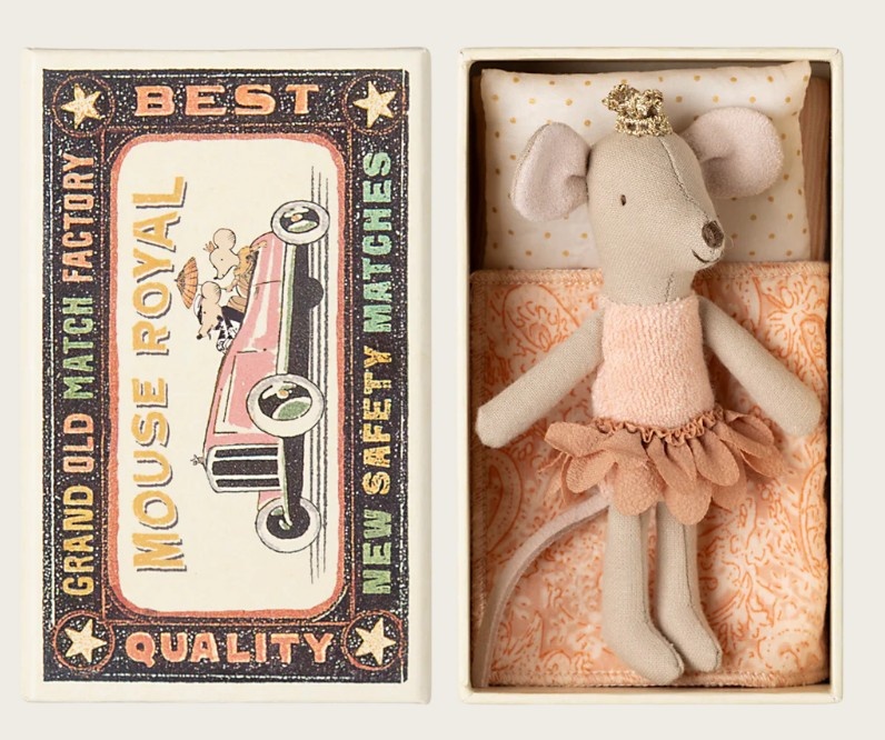 Princess Mouse Little Sister in Matchbox - Maileg-2