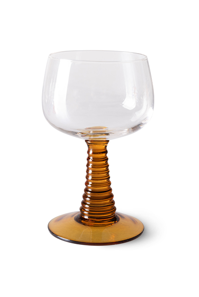Wijnglas Swirl Ochre Hoog